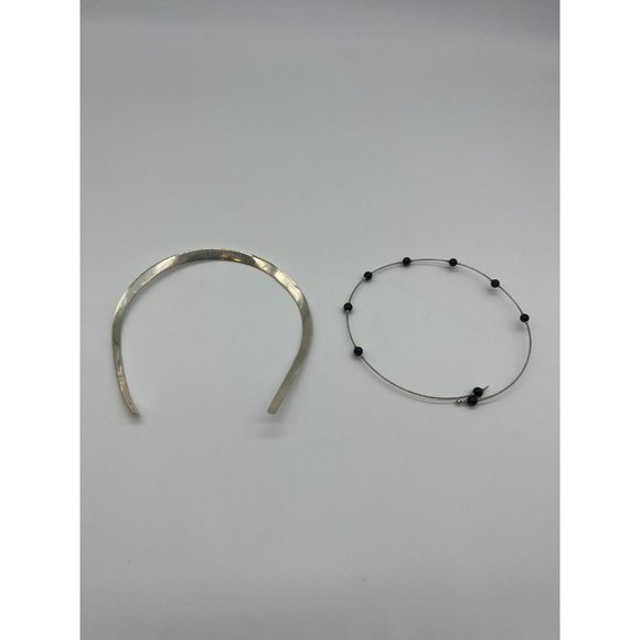 Sterling Silver Cuff Collar Necklace & Silver Wrap Choker Necklace - Picture 3 of 7